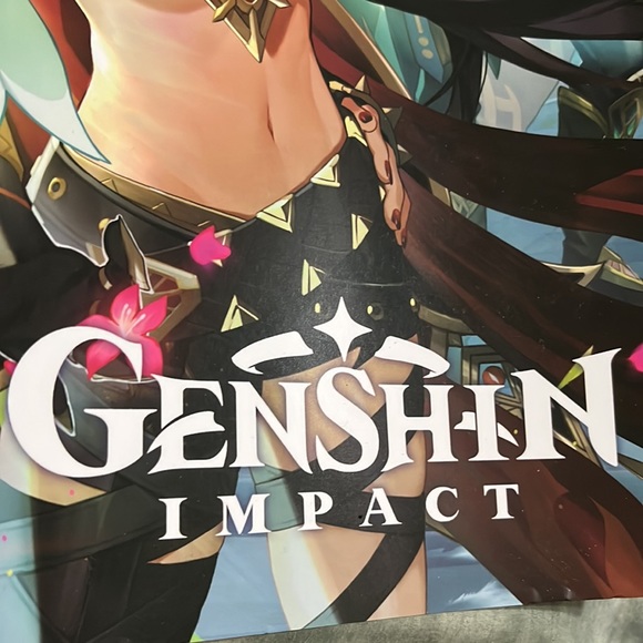 GENSHIN IMPACT Bundle: Limited Edition anime movie poster+ BOTH Tote Bags, Cards - Picture 8 of 14